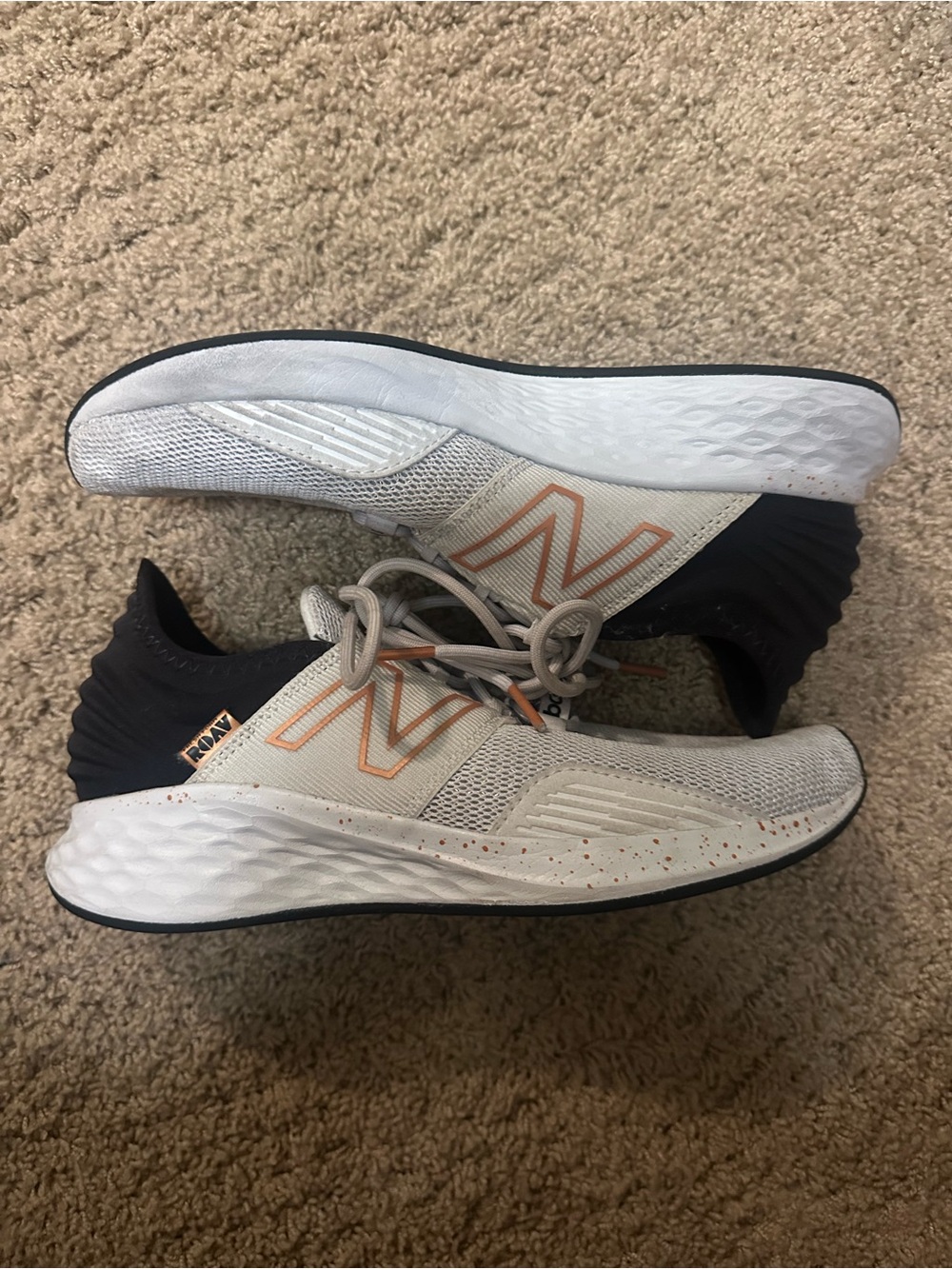 New Balance Fresh Foam Roav Big Kid 6 Quartz Grey Copper Sneakers